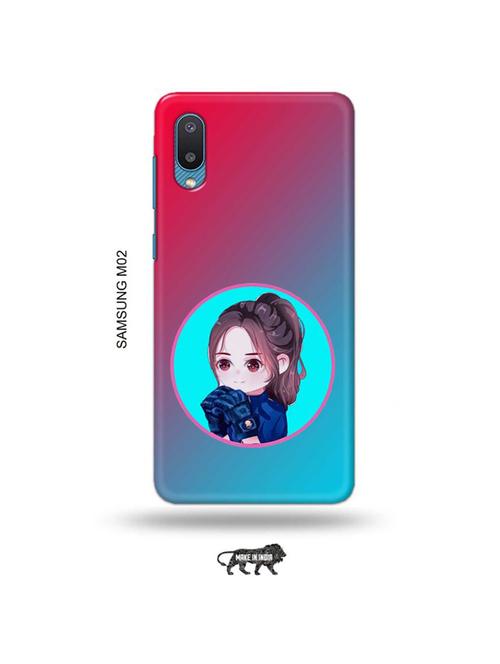 tweakymod designer printed hard case | baby cute girl back cover compatible with samsung m02 - 19012204 - Very Small Image - 1