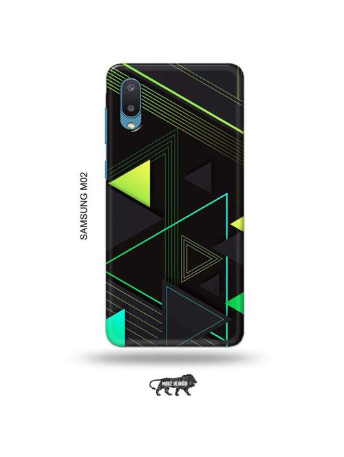 tweakymod designer printed hard case | triangular design back cover compatible with samsung m02 - 19012233 - Very Small Image - 1