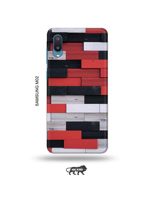tweakymod designer printed hard case | colour wooden bricks back cover compatible with samsung m02 - 19012251 - Very Small Image - 1