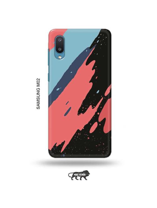 abstract colour back cover compatible with samsung m02 - 19012266 - Very Small Image - 1
