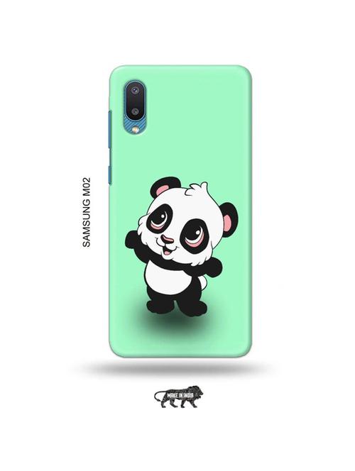 tweakymod designer printed hard case | panda back cover compatible with samsung m02 - 19012289 - Very Small Image - 1