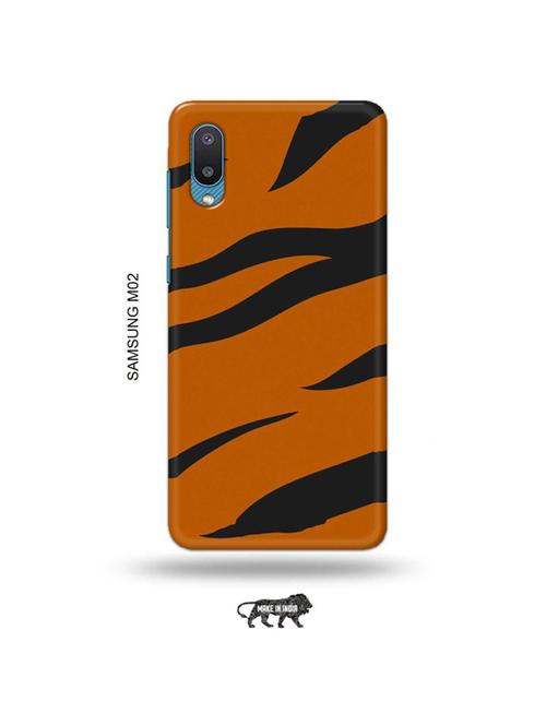 tweakymod designer printed hard case | tiger strips back cover compatible with samsung m02 - 19012292 - Very Small Image - 1