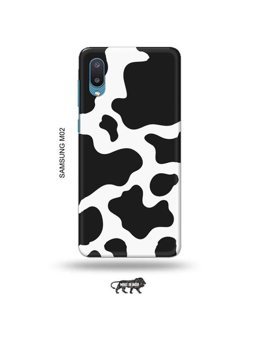 tweakymod designer printed hard case | white black back cover compatible with samsung m02 - 19012293 - Very Small Image - 1