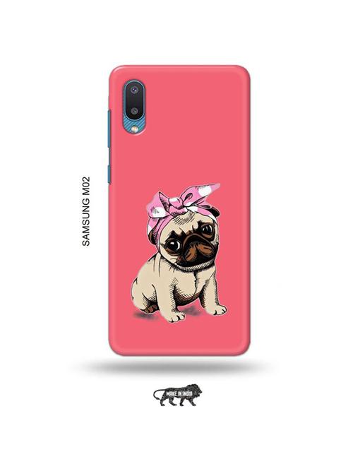cute dog back cover compatible with samsung m02 - 19012295 - Very Small Image - 1