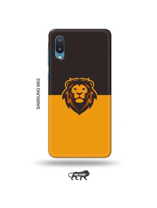 tweakymod designer printed hard case | minimal lion back cover compatible with samsung m02 - 19012299 - Very Small Image - 1
