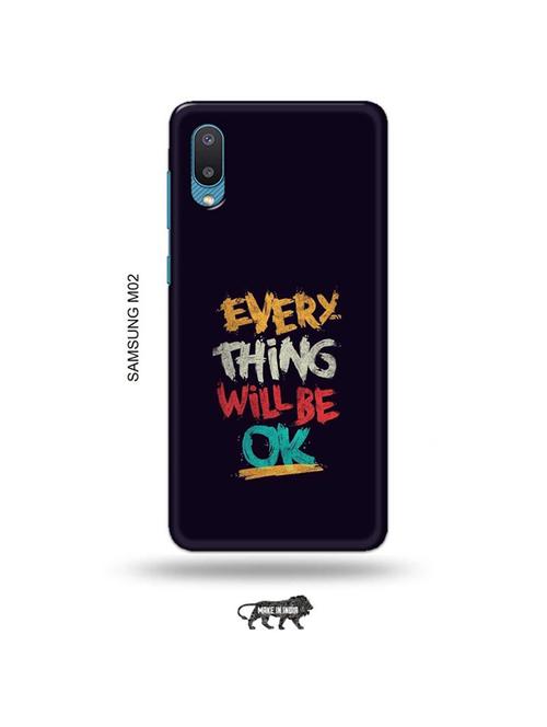 tweakymod designer printed hard case | every thing will be ok back cover compatible with samsung m02 - 19012306 - Very Small Image - 1