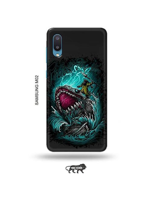 tweakymod designer printed hard case | shark back cover compatible with samsung m02 - 19012317 - Very Small Image - 1