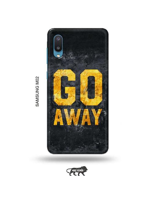 tweakymod designer printed hard case | go away back cover compatible with samsung m02 - 19012327 - Very Small Image - 1