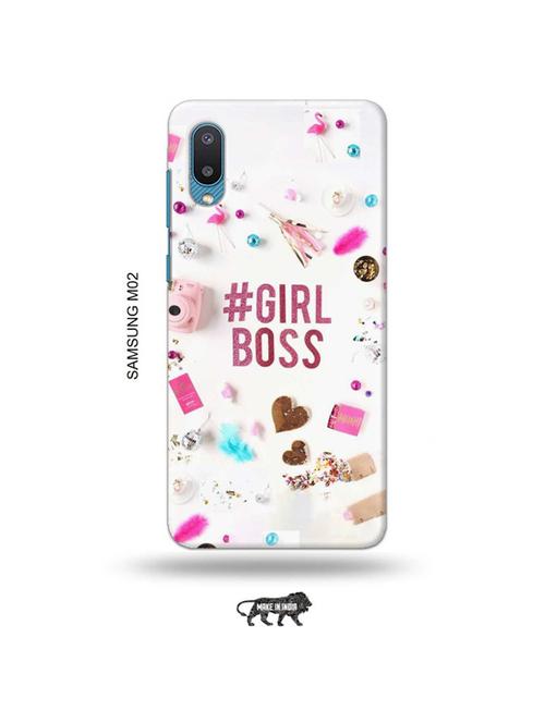 tweakymod designer printed hard case | #girl_boss back cover compatible with samsung m02 - 19012333 - Very Small Image - 1