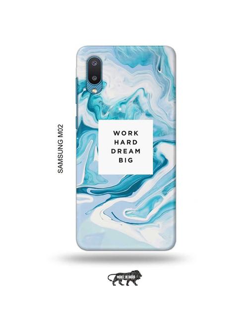 tweakymod designer printed hard case | work hard dream big back cover compatible with samsung m02 - 19012335 - Very Small Image - 1