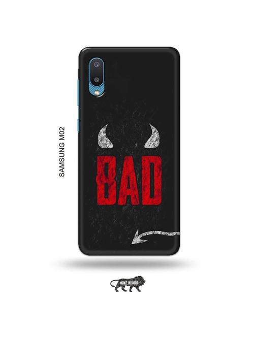 tweakymod designer printed hard case | bad back cover compatible with samsung m02 - 19012338 - Very Small Image - 1