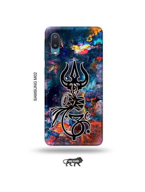 tweakymod designer printed hard case | trishul back cover compatible with samsung m02 - 19012368 - Very Small Image - 1