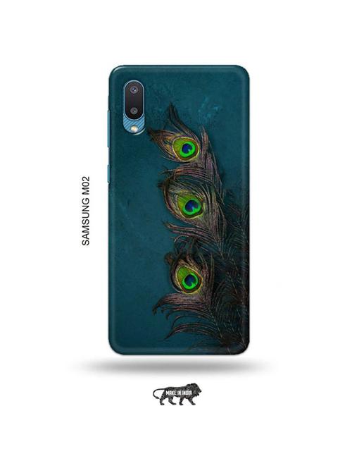 krishna feather back cover compatible with samsung m02 - 19012369 - Very Small Image - 1