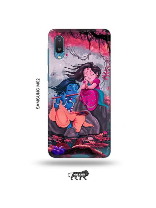 tweakymod designer printed hard case | radha krishna back cover compatible with samsung m02 - 19012370 - Very Small Image - 1