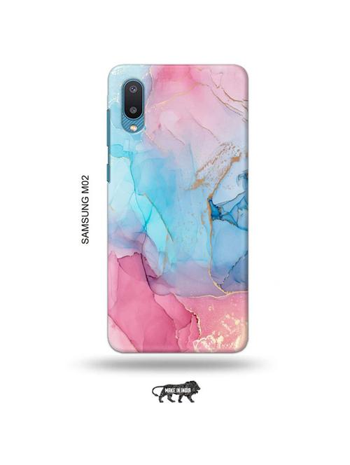 floral y back cover compatible with samsung m02 - 19012380 - Very Small Image - 1