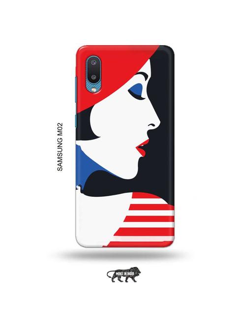 tweakymod designer printed hard case | girl illustration back cover compatible with samsung m02 - 19012382 - Very Small Image - 1