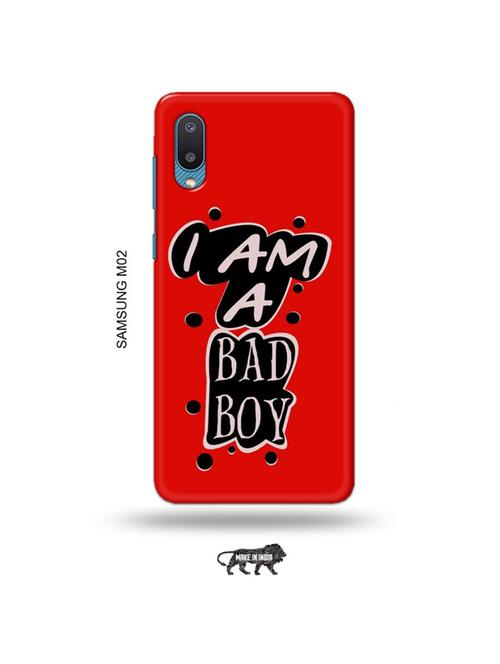 tweakymod designer printed hard case | bad boy back cover compatible with samsung m02 - 19012396 - Very Small Image - 1