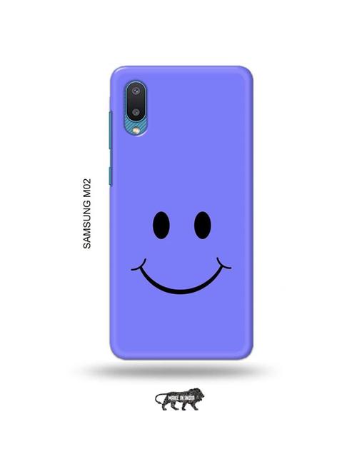 happy face back cover compatible with samsung m02 - 19012415 - Very Small Image - 1