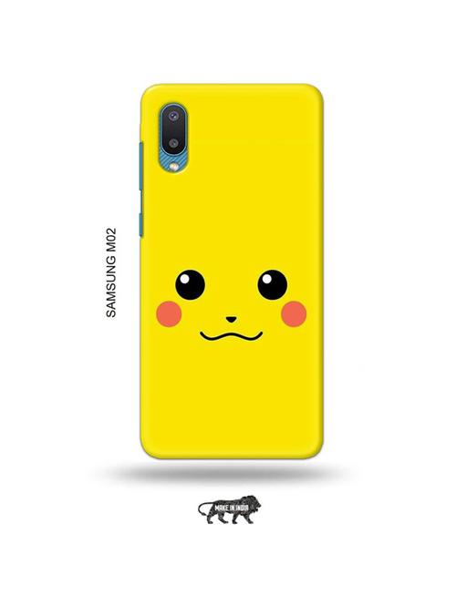 tweakymod designer printed hard case | pika face back cover compatible with samsung m02 - 19012427 - Very Small Image - 1