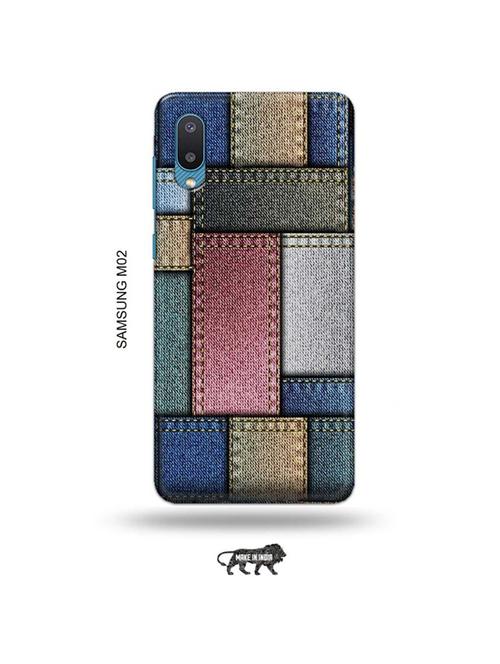 tweakymod designer printed hard case | denim back cover compatible with samsung m02 - 19012499 - Very Small Image - 1