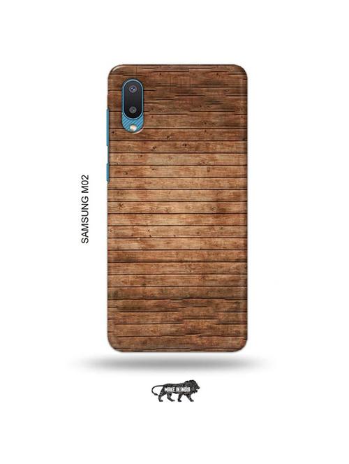 tweakymod designer printed hard case | wooden strips back cover compatible with samsung m02 - 19012504 - Very Small Image - 1
