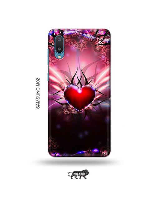 heart back cover compatible with samsung m02 - 19012506 - Very Small Image - 1