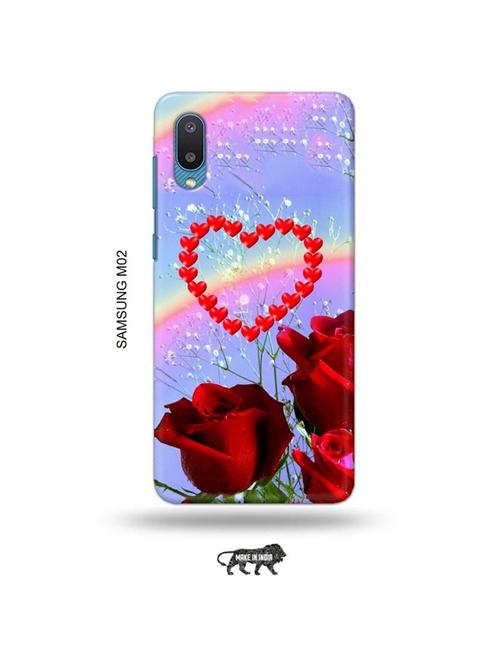 tweakymod designer printed hard case | love design back cover compatible with samsung m02 - 19012514 - Very Small Image - 1