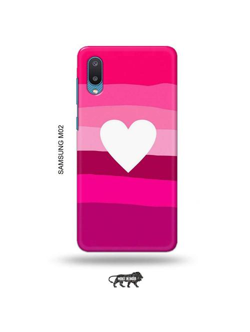 tweakymod designer printed hard case | heart back cover compatible with samsung m02 - 19012532 - Very Small Image - 1