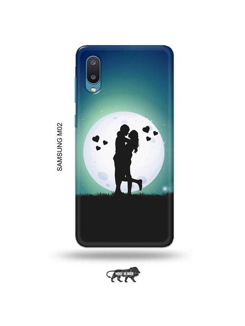 tweakymod designer printed hard case | couple love back cover compatible with samsung m02 - 19012535 - Very Small Image - 1