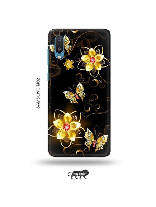 tweakymod designer printed hard case | flowers back cover compatible with samsung m02 - 19012536 - Very Small Image - 1