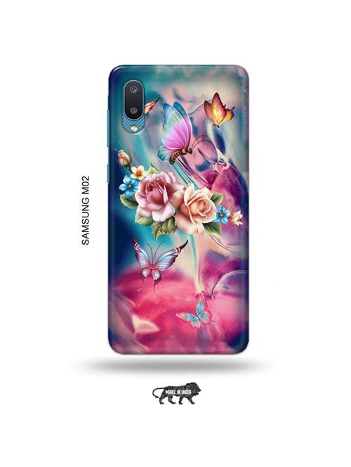tweakymod designer printed hard case | flowers back cover compatible with samsung m02 - 19012572 - Very Small Image - 1