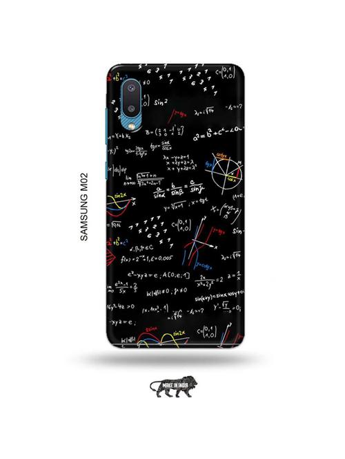 tweakymod designer printed hard case | math's nerdy back cover compatible with samsung m02 - 19012577 - Very Small Image - 1