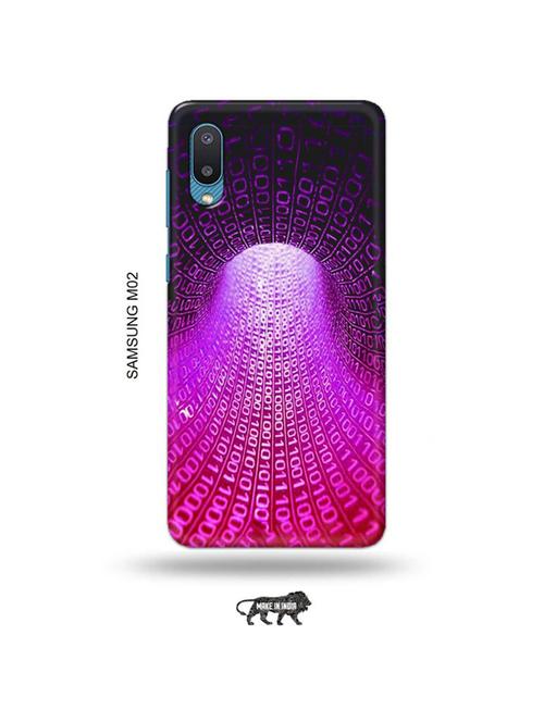 tweakymod designer printed hard case | data flow back cover compatible with samsung m02 - 19012592 - Very Small Image - 1