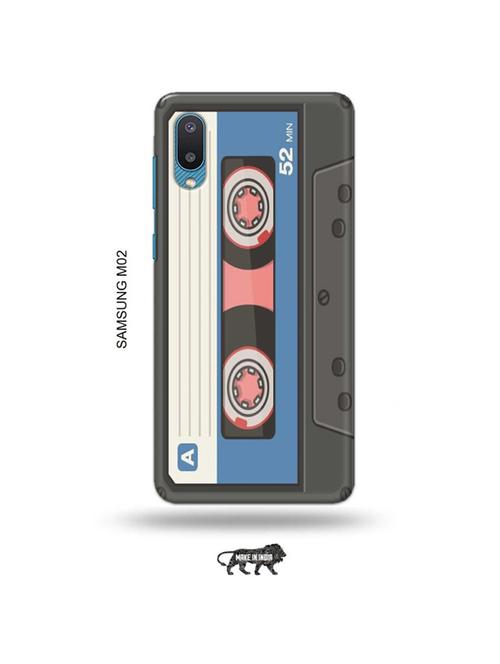 tweakymod designer printed hard case | cassette back cover compatible with samsung m02 - 19012598 - Very Small Image - 1