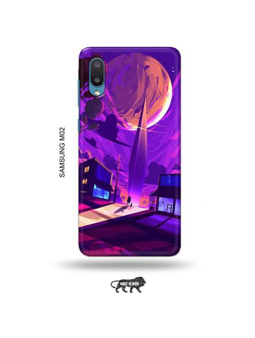 tweakymod designer printed hard case | moon nature back cover compatible with samsung m02 - 19012607 - Very Small Image - 1