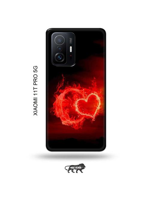 tweakymod designer printed hard case | fire heart letter c back cover compatible with xiaomi 11t pro 5g - 19012657 - Very Small Image - 1