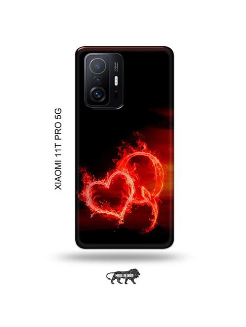 tweakymod designer printed hard case | fire heart letter q back cover compatible with xiaomi 11t pro 5g - 19012671 - Very Small Image - 1