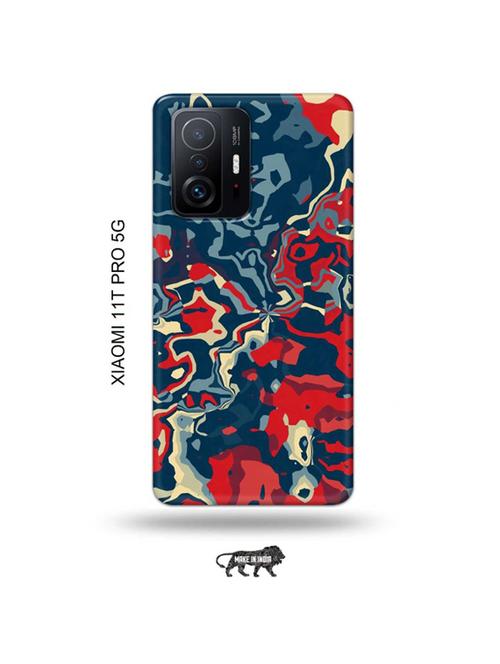tweakymod designer printed hard case | abstract red back cover compatible with xiaomi 11t pro 5g - 19012778 - Very Small Image - 1