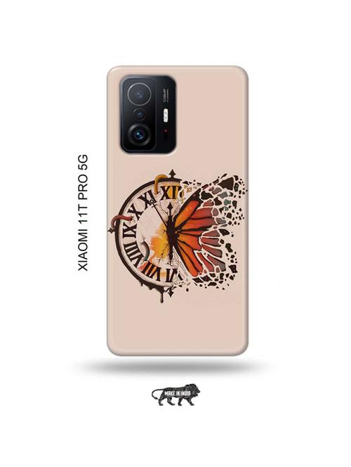 tweakymod designer printed hard case | clock butterfly back cover compatible with xiaomi 11t pro 5g - 19012796 - Very Small Image - 1