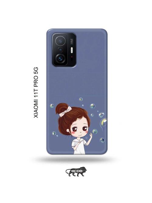 tweakymod designer printed hard case | bubble girl back cover compatible with xiaomi 11t pro 5g - 19012804 - Very Small Image - 1
