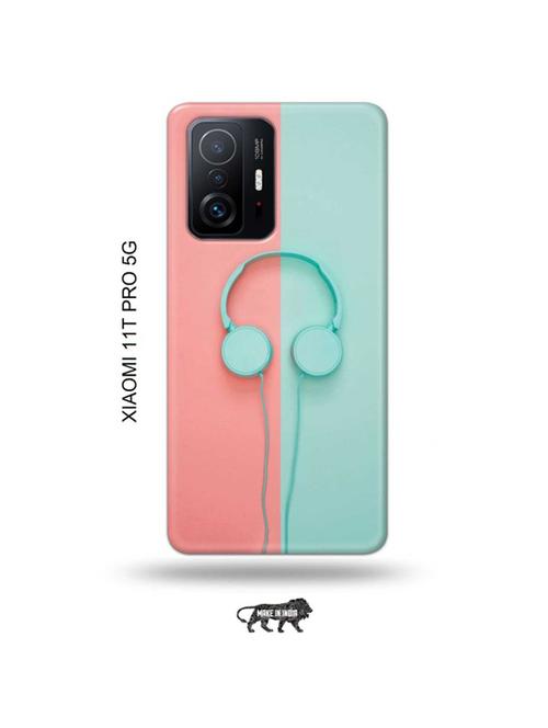 tweakymod designer printed hard case | hipster headset back cover compatible with xiaomi 11t pro 5g - 19013116 - Very Small Image - 1