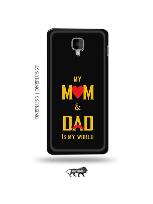 tweakymod designer printed hard case | mom dad back cover compatible with oneplus 3, oneplus 3t - 19013145 - Very Small Image - 1