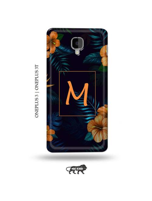 floral m back cover compatible with oneplus 3, oneplus 3t - 19013212 - Very Small Image - 1
