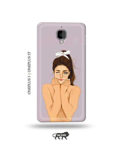 cozy girl back cover compatible with oneplus 3, oneplus 3t - 19013255 - Very Small Image - 1