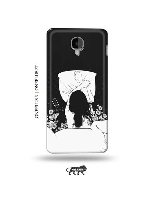 sleepy girl back cover compatible with oneplus 3, oneplus 3t - 19013258 - Very Small Image - 1