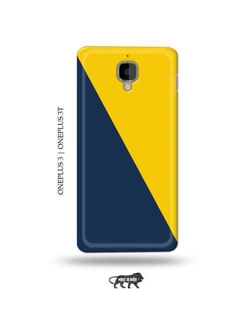 yellow blue back cover compatible with oneplus 3, oneplus 3t - 19013282 - Very Small Image - 1