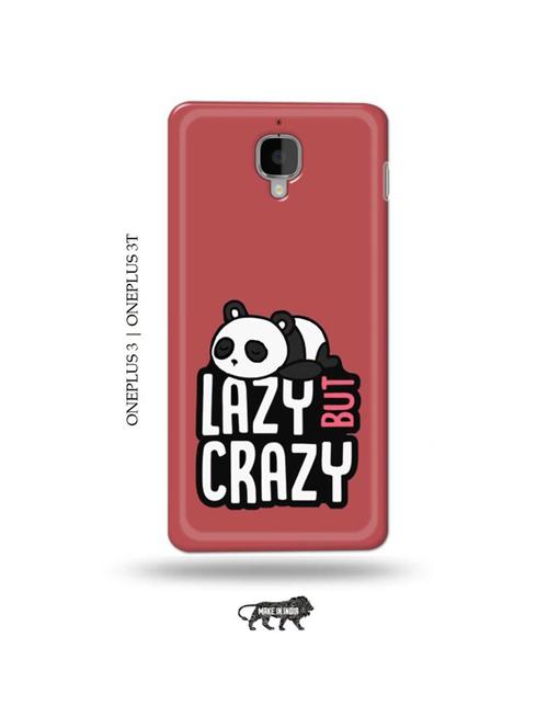 crazy panda back cover compatible with oneplus 3, oneplus 3t - 19013306 - Very Small Image - 1