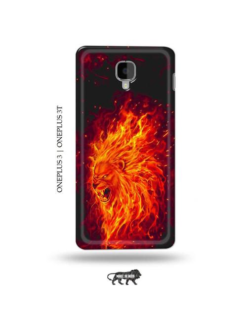 firry lion back cover compatible with oneplus 3, oneplus 3t - 19013312 - Very Small Image - 1