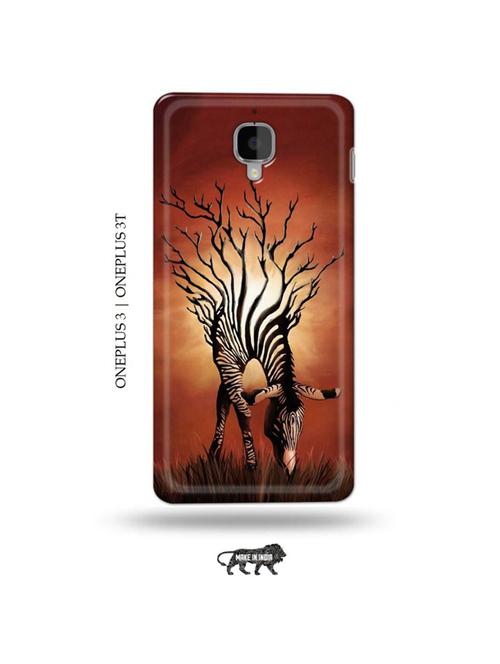 zebra back cover compatible with oneplus 3, oneplus 3t - 19013317 - Very Small Image - 1