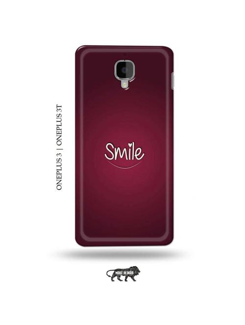 smile back cover compatible with oneplus 3, oneplus 3t - 19013341 - Very Small Image - 1